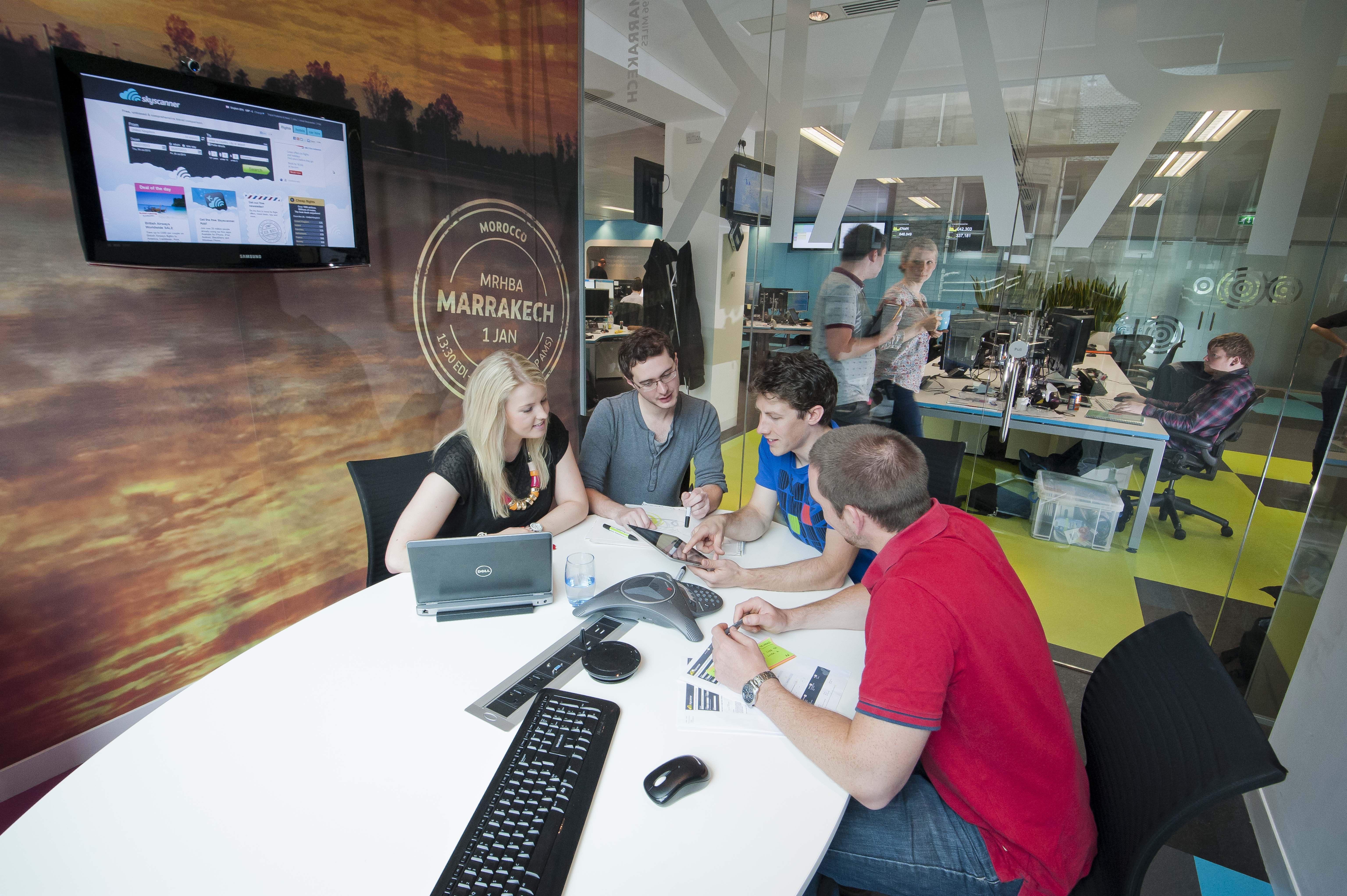 Meeting rooms at Skyscanner are themed by destinations