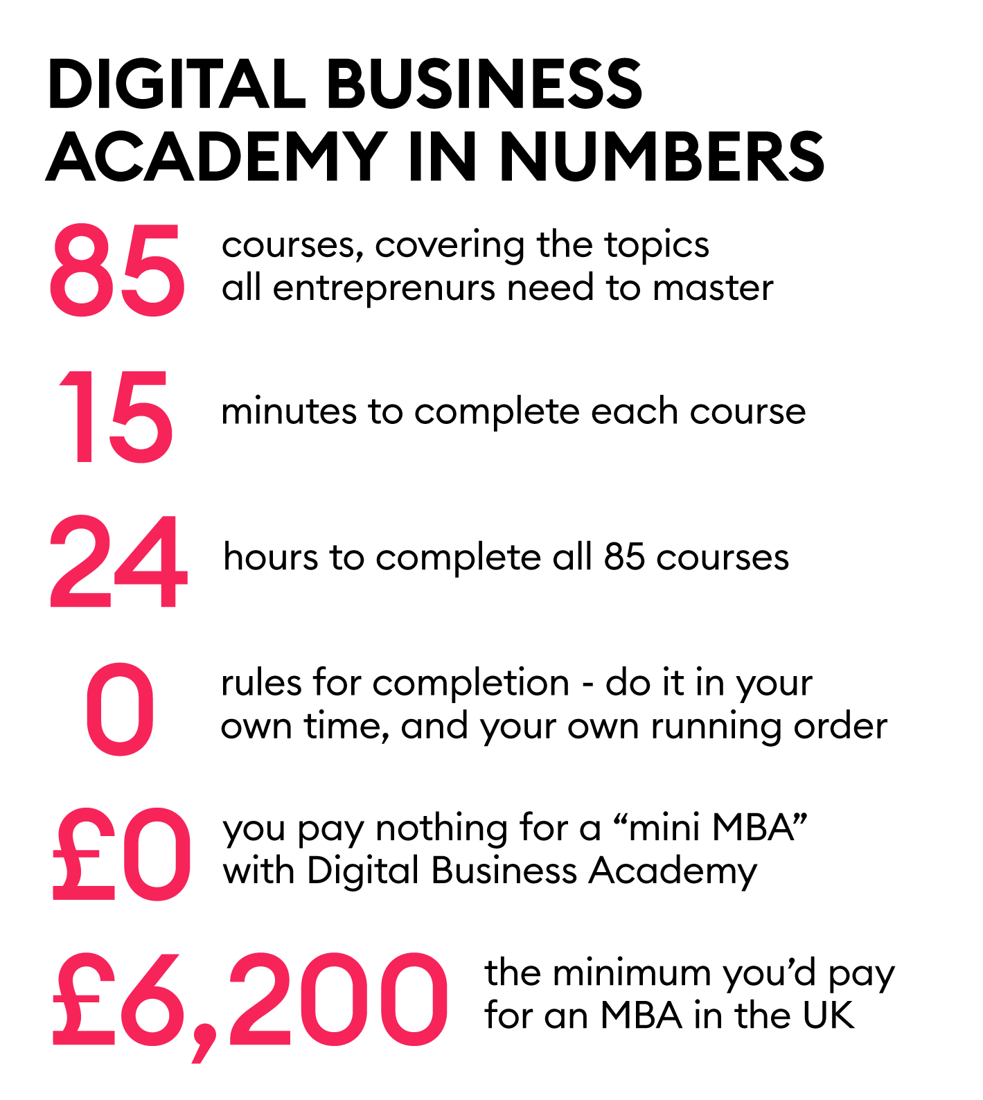 Digital Business Academy in Numbers